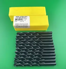 Morse 11472 New 11472hss Black Oxide Letter Inch T Jobber Length Drill Bit 12 Pack