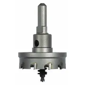 Ctd66 Morse Hole Cutter 4 1/8 In Carbide Tipped Metal Cutting Built-in Arbor 3/8 Shank