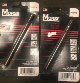 Tacpd4 Morse Hole Saw Pilot Drill Bit 1/4 Inch Replacement Usa 2pc