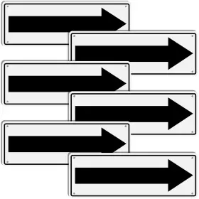 Sign-41 Moxweyeni Metal Arrow Sign 10 X 3.5 Inch Aluminum Inches Black
