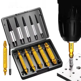 Musibo 768561650125 12pcs Damaged Screw Extractor - Remover For Stripped Head Screws Nuts And Bolts