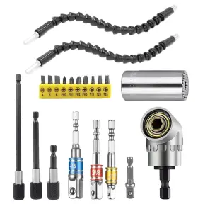 Mxiixm 765074611667 Flexible Drill Bit Extension And Universal Socket Wrench Tool Set 105 Right A
