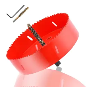 N C 445029057094 7 Inch Bi-metal Hole Saw Hss Cutter Heavy Duty For Drilling Wood Plastic Pl