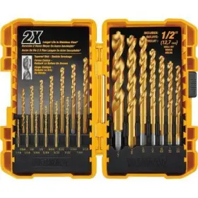 Dw1361  N Titanium Pilot Point Drill Bit Set 21p