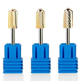 Nailsurfing 313032495400 Safety Nail Drill Bits - 3/32ftft Smooth Round Top Large Barrel Carbide