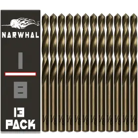 Narwhal 810147653140 1/8 Inch Cobalt Drill Bits 13 Pack - Industrial Grade M35 In
