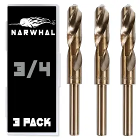 Narwhal 810147653461 3/4 In Cobalt Drill Bits - 3 Pack M35 135 Split