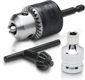 20754a Neiko 3/8 Inch Drill Chuck Adapter For Impact 1-pack Clear