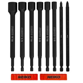 10067a Neiko 816914023017 Magnetic Impact Nut Driver And Power Bit Tool Set 8 Pieces Sa