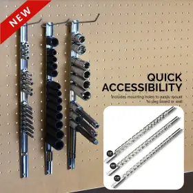 Newproduct 816914022201 3 Pcs Socket Holder Organizer Set 1/4 3/8 1/2-inch Drive Metal Sliding Rail New