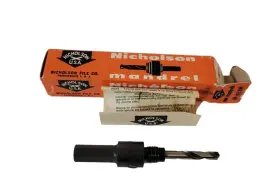 M-402h Nicholson File Co. Heavy Duty High Speed Steel Mandrel No. In Box Vintage
