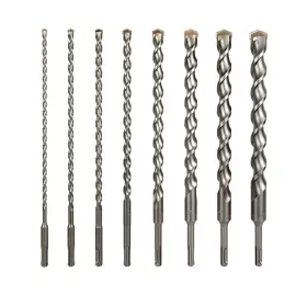 St12in8 No 8-piece 12in Sds Plus Drill Bits For Brick Stone Concrete 1/4in X