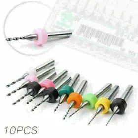 1gs032 Nomura New 10pcs 0.6-1.5mm Pcb Print Circuit Board Carbide Mini Micro Drill Bits Cnc