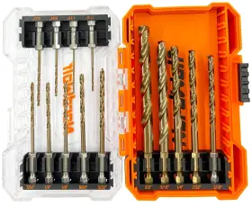 Nordwolf 971790050459 14-piece M35 Cobalt Drill Bit Set For Stainless Steel Hard Metals And