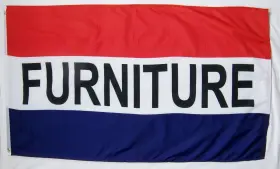 Fur-22 Nuge Furniture Flag 3ft X 5ft Deluxe Indoor Outdoor Business Sign Banner