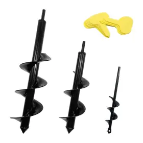 Nungt 755738202164 3pcs Auger Drill Bit Set For Planting Bulb Garden