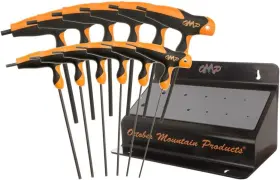 13194 October Mountain Products Br &nameinternal Pro Shop Bench Hex Wrench Set Black