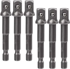 Oiiki 703145748447 6 Pack 3/8 Inch 10mm Square Socket Adapter Bit 6pcs