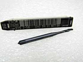 1715701 Osg Exo 2-56 Gh2 Spiral Flute 2fx Sti Bottom Tap