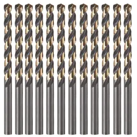 Oxtul 744110111101 12 Pcs 1/8 Inch Black And Gold Coated Twist Drill Bits Pack In Plastic Bag