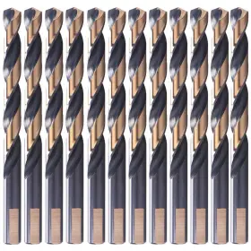 Pcs1 Oxtul 941586100156 12 Pcs1/4 Inch Black And Gold Coated Twist Drill Bits Pack In Plastic Bag
