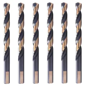Pcs1 Oxtul 941586110155 6 Pcs1/2 Inch Black And Gold Twist Drill Bi