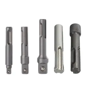 Paddsun 772093492375 5pcs Sds Plus 1/4 Hex Socket Driver Hammer Drill Bit Chuck Adaptor Bar Kit Set