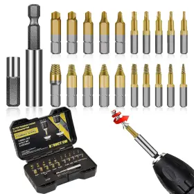 A0973us Paddsun Ab -yky Gifts For Men 22pcs Upgraded Titanium Damaged Screw Extractor Set With Magne A0973us Paddsun Ab -yky Gifts For Men 22pcs Upgraded Titanium Damaged Screw Extractor Set With Magne
