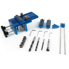 405129 Pangolin Universal High Precision Jig Dowel Cam Minifix Kit Medium Blue