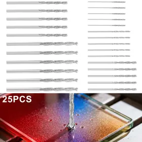 Partsdomauction 677222082598 25x 1.0 3.0mm Diamond Twist Drill Bit For Holes In Gemstones/glass/jewelry