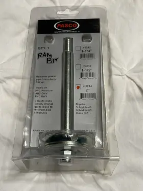 A010 Pasco 3244 2 Inch Ram Bit Plastic Fitting Saver Socket Sch 40 80 Cl 200