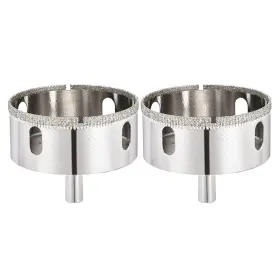 Ptf250606tt000118 Patikil 2pcs 2-3/4 Inch 70mm Diamond Hole Saw Glass Cutters Hollow Core D