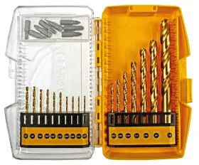 Zj2501 Peak-cut 25pcs Hss Drill Bit Set Titanium Coated And Screwdriver Bits Steel Metal