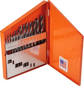 13kk5 Performance 13 Piece Jobber Length Drill Bit Set 1/16 Inch -1/4 By 64ths