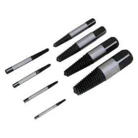 W2968 Performance Tool 8-piece 3/32 Inch To 1-3/8 Square Shank Spiral Flute Screw Extractor Set