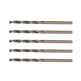 Peroup 617662487652 5pcs Straight Shank Drill Bits 2.5mm For Metal Plastic Wood Hss With