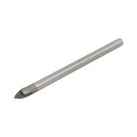 Peroup 619668090157 20pcs 5mm Tip Metal Round Shank Tile Drill Bit For Glass Tool Triangle Head 68mm