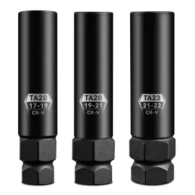 354003 Pgroup 10 Spline Lug Nut Key Socket Set For 3-piece Pack 17/19 19/21 21/22