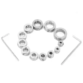 Pocreation 385627988934 Drilling Limit Ring Depth Stop Collar Lightweight 12pcs Stainless Steel For H