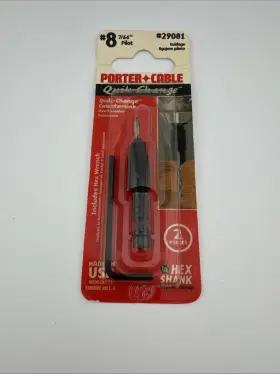 29081 Porter-cable 051667310599 Quik-change #29081 Countersink #8 7/64ftft Pilot