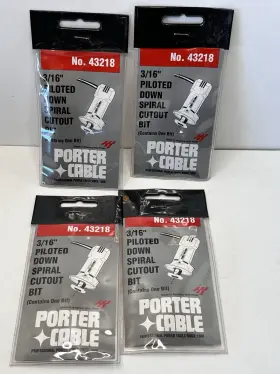 Zbwd8 Porter-cable 4 Rotozip Zip Bit Piloted Down Spiral Cutout 3/16 Nip Sl