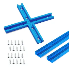 71493 Powertec Double-cut Profile Universal T-track 24 One Size Silver