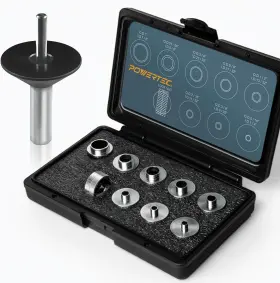72092 Powertec Solid Router Template Bushing Guides And Centering Pin With