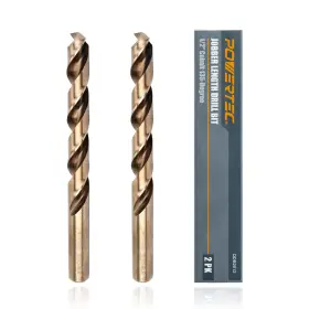 Qdb2012 Powertec Cobalt Drill Bit 1/2-inch 135 Degree Set - 2 Pack