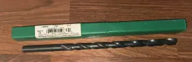 059636 Precision Twist Drill Bit 9/16 Inch Extra Length High Speed Steel Black 1230