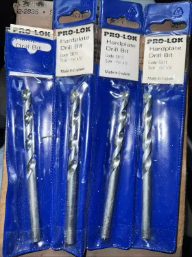 Sb11 Pro-lok Hardplate Drill Bit - 5/16 X 5 In Lot Of 4 New