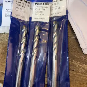 Sb11 Pro-lok Sb15 Hardplate Drill Bit - 3/8 X 5 In Lot Of 3 New