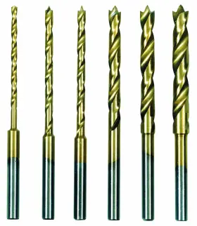 28876 Proxxon 756655689748 Hss Twist Drill Set Titanium Nitride Coated With Brad Point