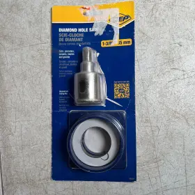 10569 Qep 010306010900 1-3/8 Inch Diamond Hole Saw With Drill Guide And Water Cooling System