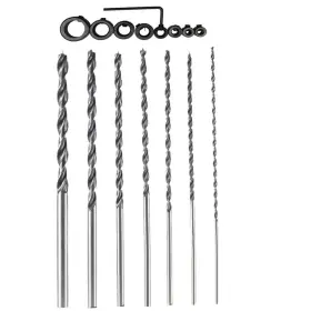Qisf 710654692840 Osof 7pcs 12 Inch Extra Long Wood Drill Bit 4/5/6/7/8/10/12mm 300mm Brad Point Wo